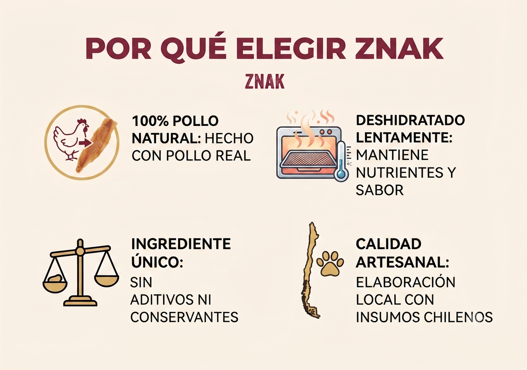 Chicken Jerky - Snack Natural de Pollo para Perros | Znak