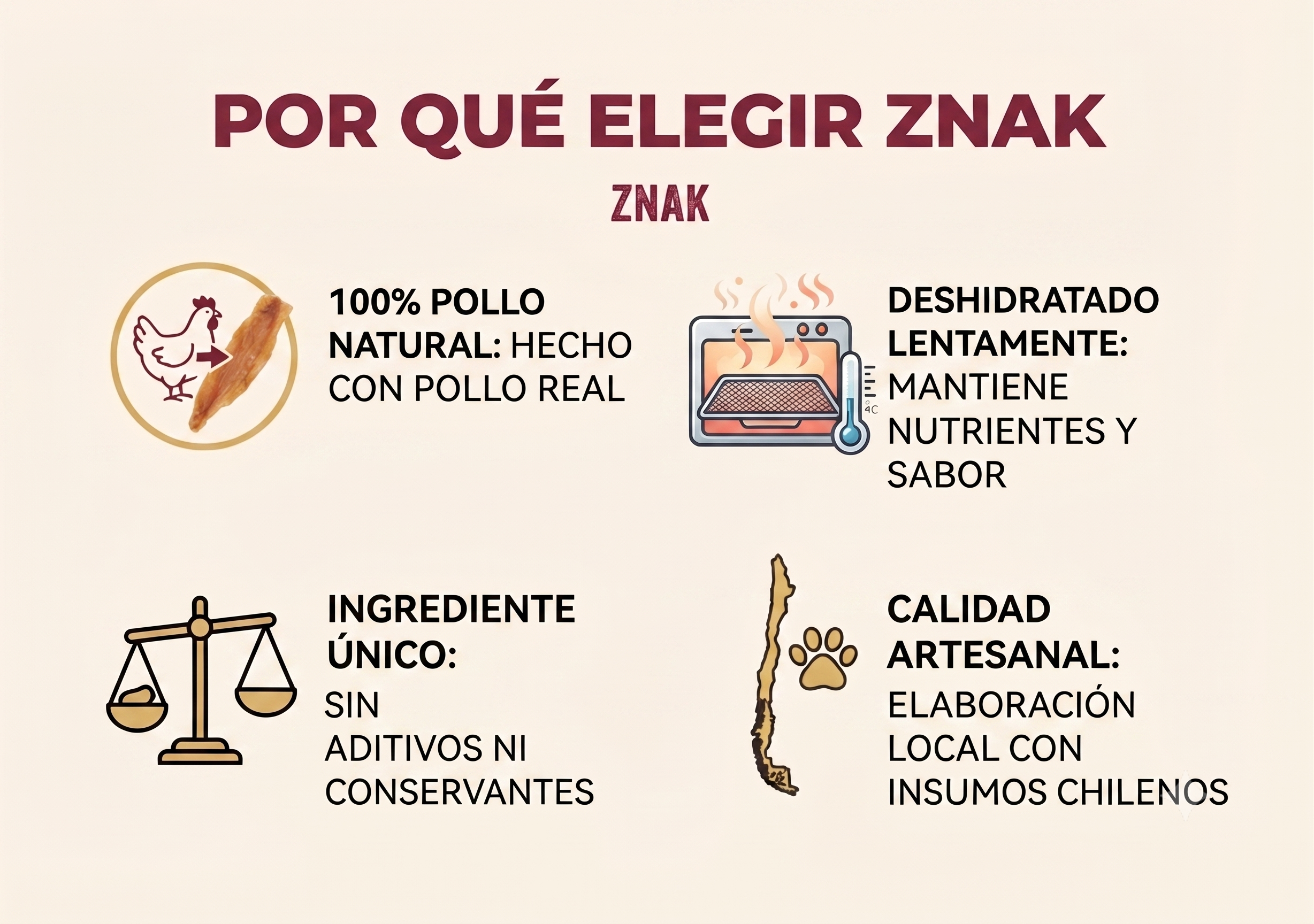 Chicken Jerky - Snack Natural de Pollo para Perros | Znak